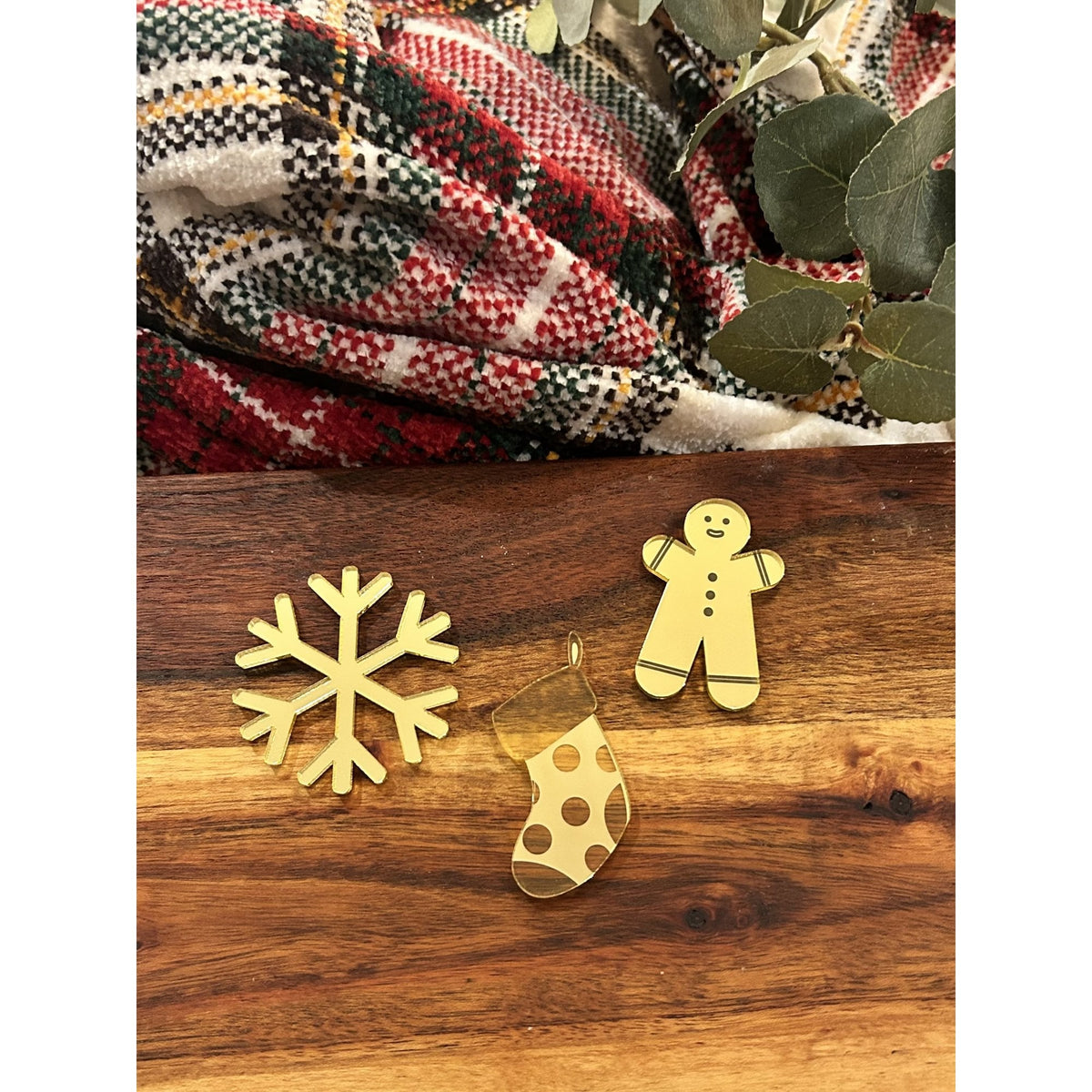Christmas Cupcake Toppers - x 3