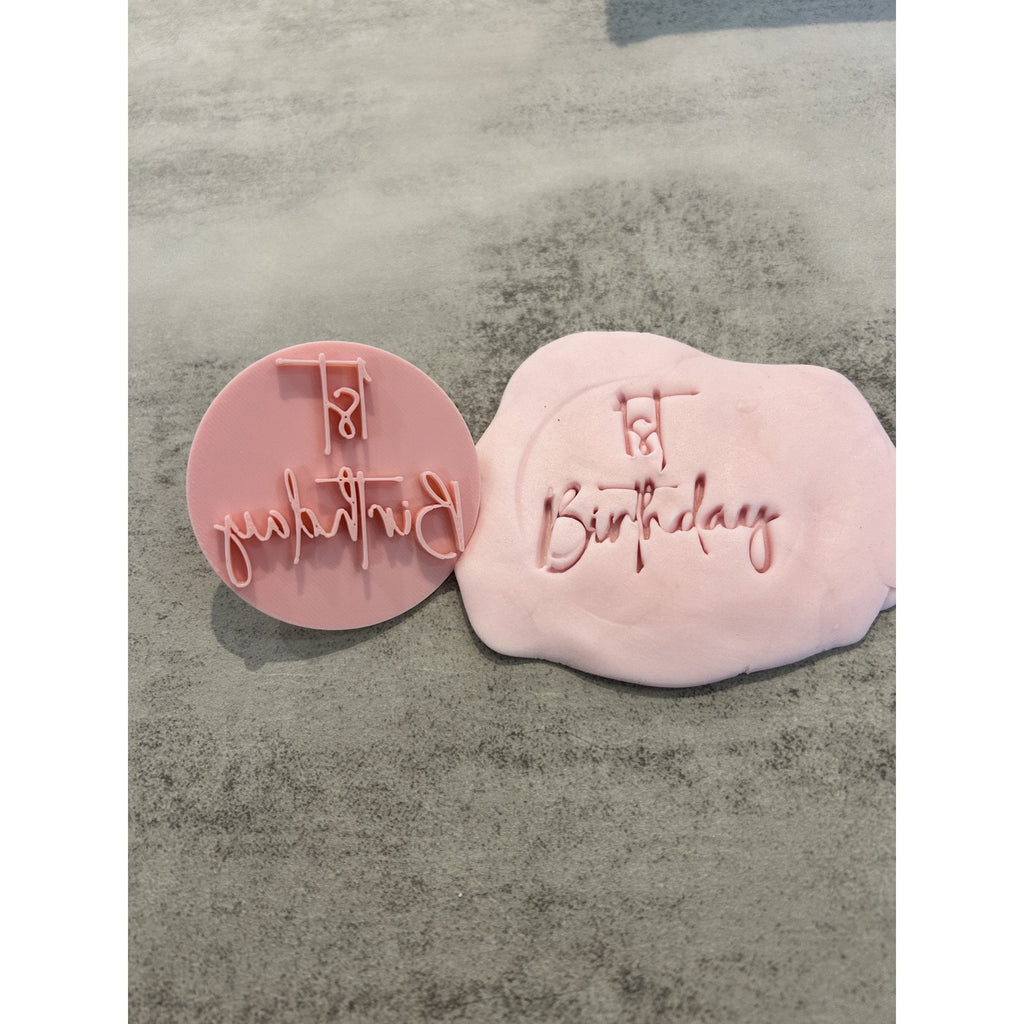 1st Birthday Impression Stamp