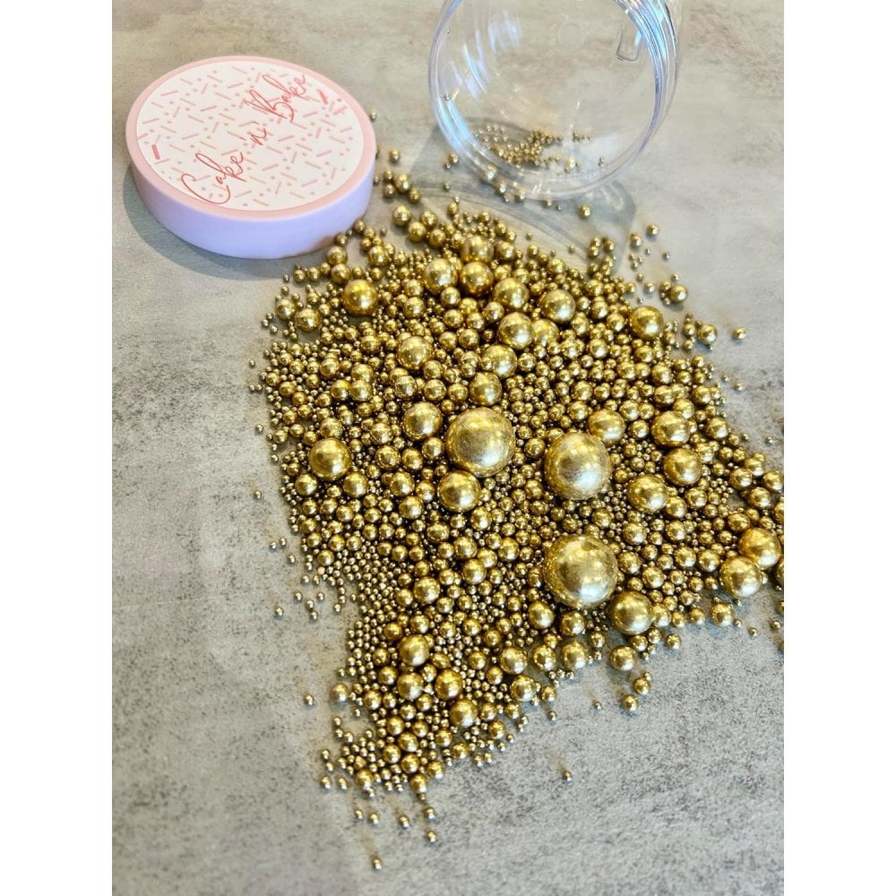 Sprinkle Balls - Metallic Gold Chocolate Mix