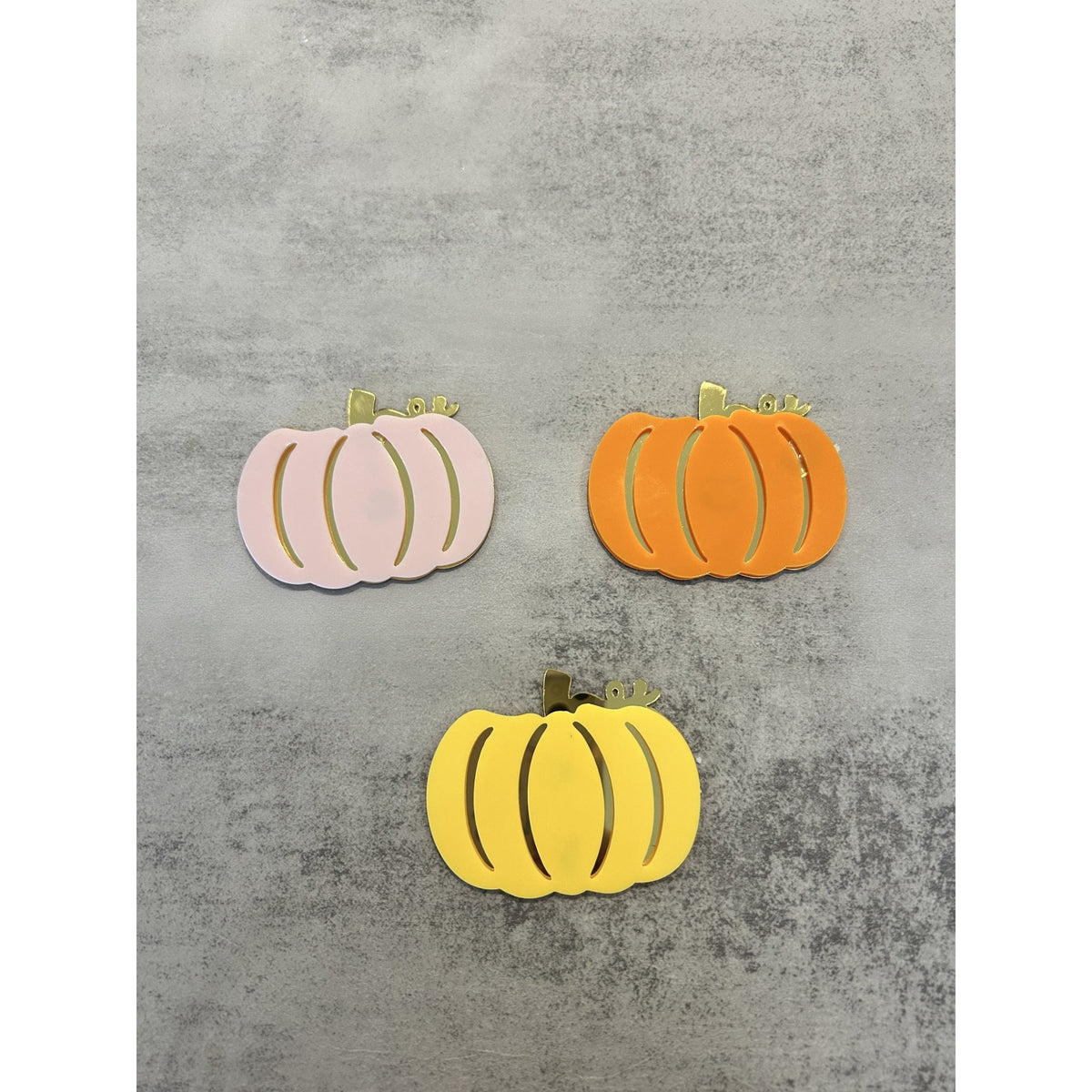 Double Layer Pumpkin Cupcake Toppers - Halloween