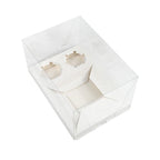 Bento & Cupcake Box - 2 Hole - Transparent lid.