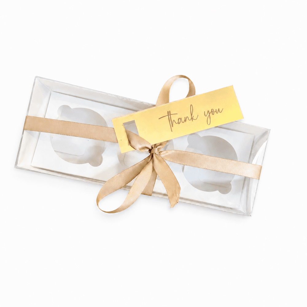 Thank You Parcel Tags With Ribbon Hole